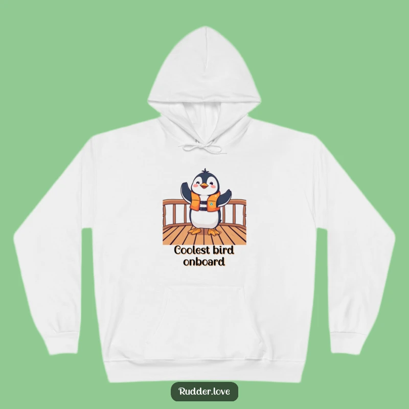 Cozy Funny Penguin Victor Hoodie: Warmth Meets Triumphant Fun
